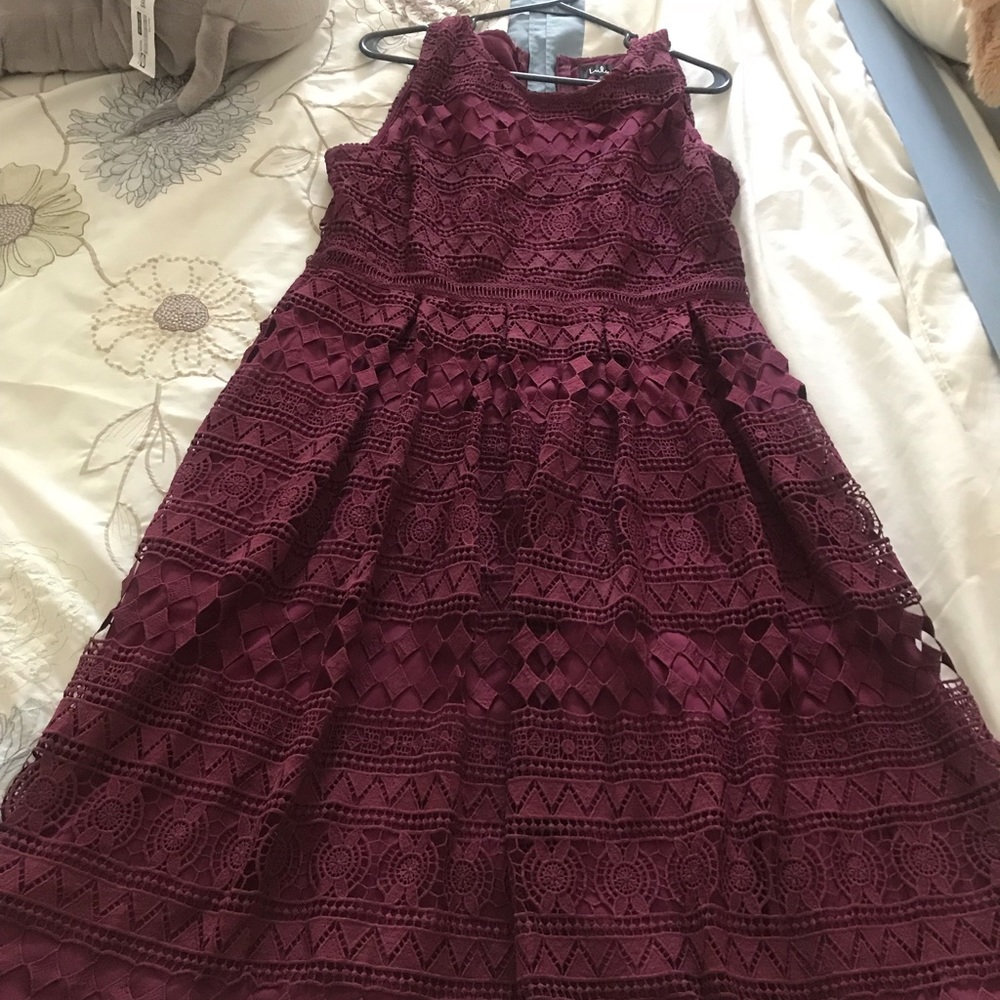 Lulus Purple Lace Dress